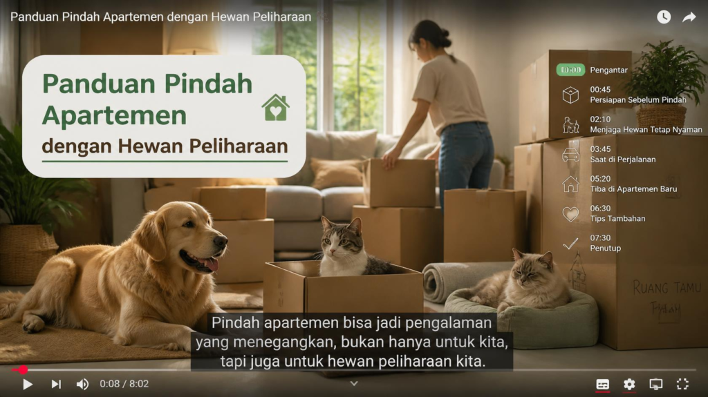 Pindahan Apartemen dengan Hewan Peliharaan Panduan Lengkap untuk Anjing dan Kucing